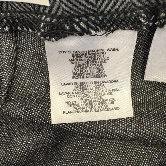 Anne Klein Women's Ankle Pants Size M Black Silver Pull On Slim Fit NWT $89 - Picture 11 of 16